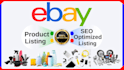 do professional ebay product listing and SEO optimization