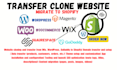 migrate shopify to wordpress website magento sqaurespace wix to shopify store