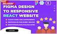convert figma design to responsive react website, figma to react bootstrap