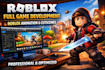 create a full roblox game and high quality roblox animations professionally