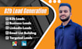 do b2b lead generation, email list building for increasing sales