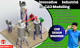 do professional and innovative industrial 3d cad modelling