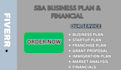 sba business plan, sba loan, sba proposal, financials sba business plan writer