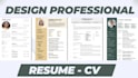 design professional resume and CV design