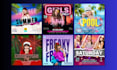 do club, bar, music, christmas, dj, birthday, event, party flyers and posters