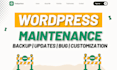 do monthly wordpress website maintenance and support