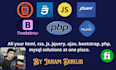 develop, and fix custom PHP website for you