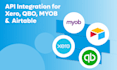sync xero, qbo, myob, airtable via API integration for effortless automation