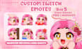 create unique twitch emotes, badges, and sub icons for streamers