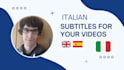 create and translate subtitles for your video