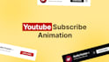 create animated like and bell buttons, youtube subscribe animation