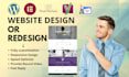 design or redesign your wordpress website with pixel perfect