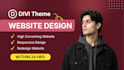 design a divi wordpress website, landing page with divi theme