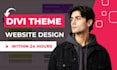 design a divi wordpress website, landing page with divi theme