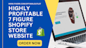 setup 7 figure shopify dropshipping store ecommerce shopify manger website