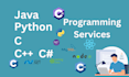 script python,  java c cpp sql database project developer