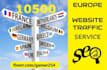 send 10500 european website traffic, europe visitors only