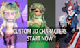 create a 3d character model for you