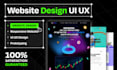 do your PSD website design, figma website uiux, landing page