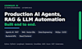 build ai agents, rag chatbots, llm apps with data, cloud and devops end to end