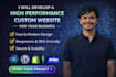 develop a high performance custom website