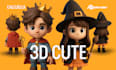 create 3d character modeling for game, toys, mascot, animation, and printing