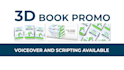 create a professional 3d book promo video