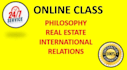 do real estate, international relations, philosophy classes