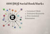 add your site to 600 High Quality Social BookMarks