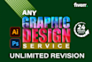 create any graphics design services delivery 24hrs