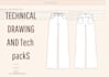technical drawings and tech paks