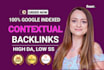 build and index contextual backlinks for your website