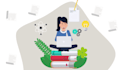 create 2d animated explainer video and infographic  animation video