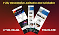 make an editable responsive clickable HTML email and newsletter template