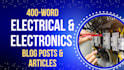 write electronics and electrical articles and blogs
