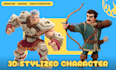 create 3d stylized characters for games ready unity and ue5