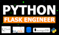 be your flask developer for python web scraping
