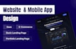 create a mobile app development and saas website