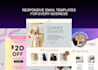 design and develop a responsive email template