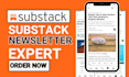 fully set up substack account email template manage substack newsletter design