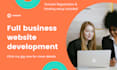 do the full business website development