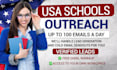 send cold emails to USA schools on your behalf