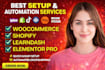redesign learndash elementor pro wordpress bookly shopify woocommerce pod store