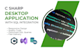 create c sharp window forms with sql server integration