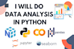 do advanced data analysis using python