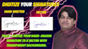 convert your handwritten signature into a vector logo