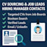 provide CV sourcing and job lead generation