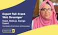 be your full stack web developer in react, nextjs, node express or django