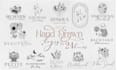 create a feminine hand drawn boho botanical logo with whimsical style within 24