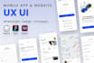 do figma website design, website ui design, mockup, landing page